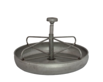 Stainless steel piglet food/drinking bowl