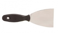 Hand spatula stainless steel 80 mm - stiff blade