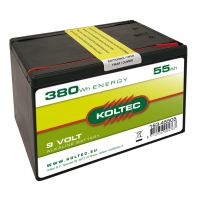 Batterij 9 Volt - 380 Wh 55 Ah, alkaline