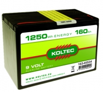 Batterij 9 Volt - 1250Wh 160Ah