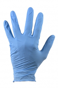 Rękawiczki nitrylowe jednorazowe niebieskie