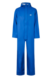 Water and Windproof PU Rain Coverall BLUE