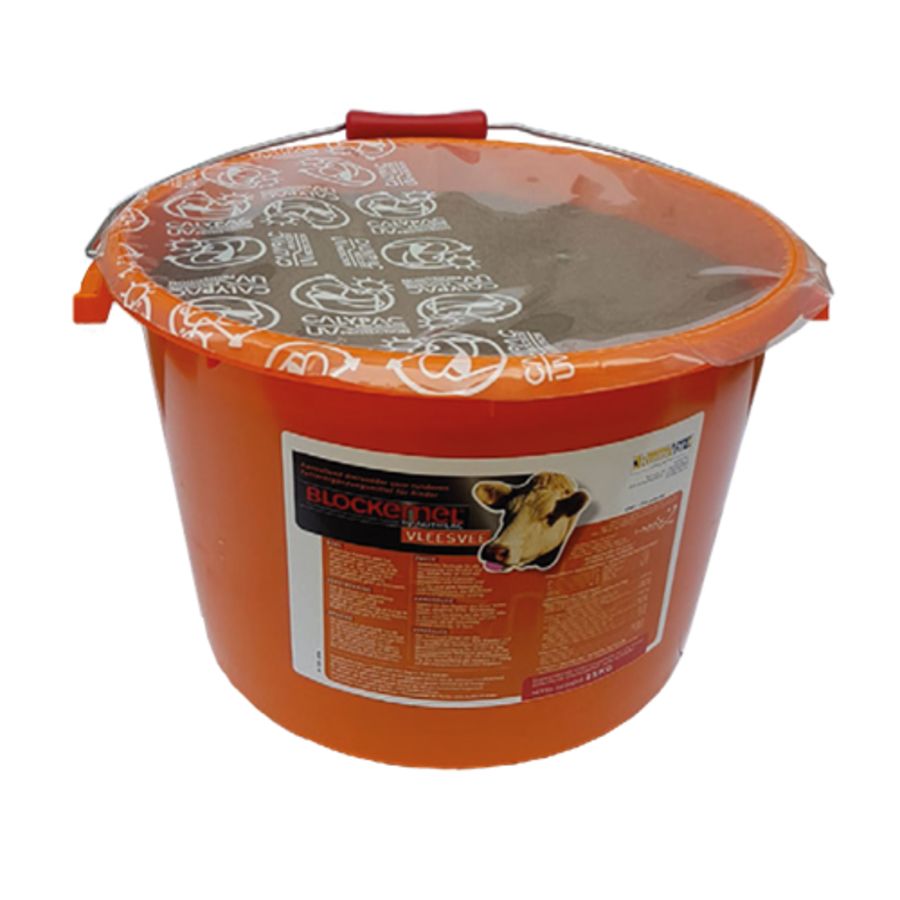 Blockemel mineral bucket for beef cattle 25kg