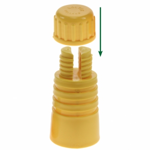 Dump insulators KOLTEC, completely yellow, for M10 and M12 threaded pieces