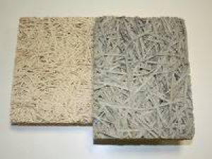 Placa cemento lana madera 200 x 60cm