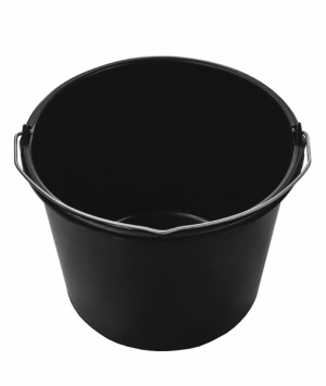 Bucket Black 12 Liters