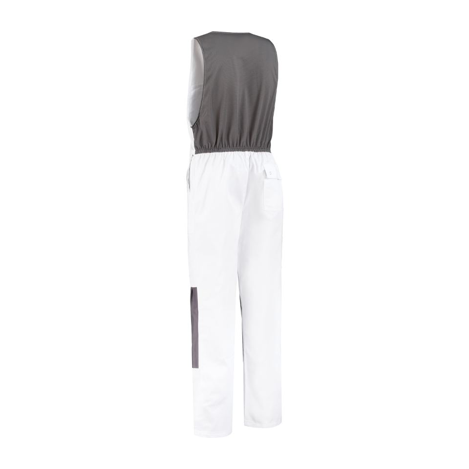 Body pantalon blanc/gris